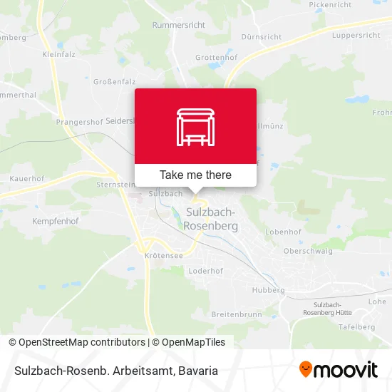 Карта Sulzbach-Rosenb. Arbeitsamt