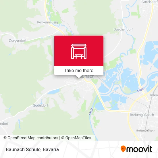 Baunach Schule map