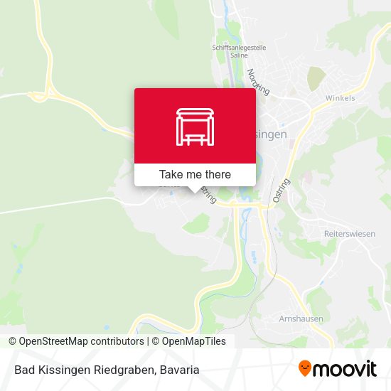 Bad Kissingen Riedgraben map