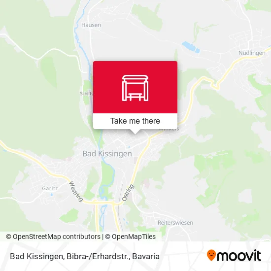 Карта Bad Kissingen, Bibra- / Erhardstr.