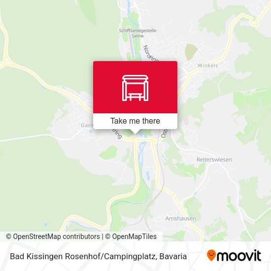 Bad Kissingen Rosenhof / Campingplatz map
