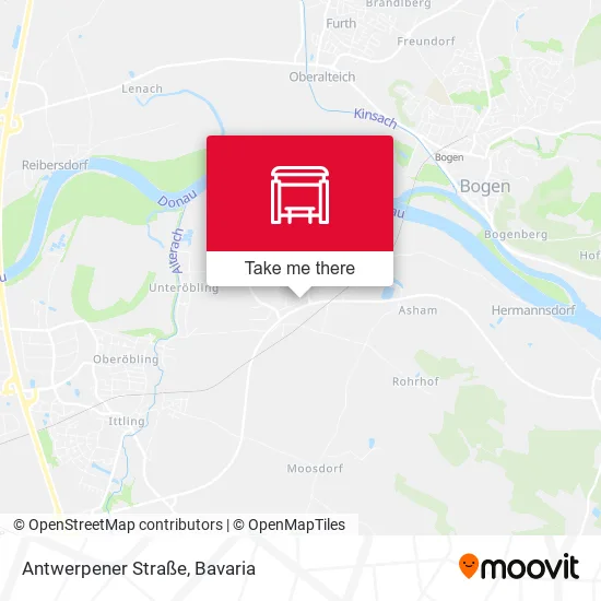 Карта Antwerpener Straße