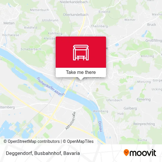Deggendorf, Busbahnhof map