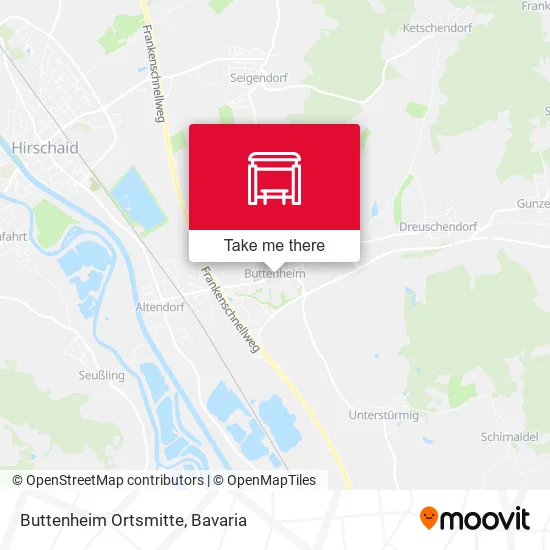 Карта Buttenheim Ortsmitte