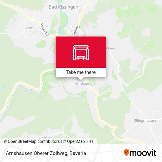Arnshausen Oberer Zollweg map