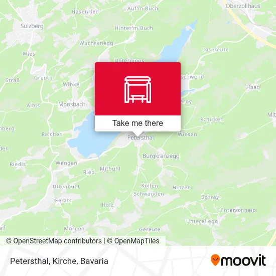 Petersthal, Kirche map