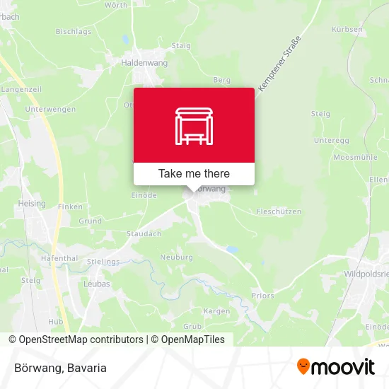 Карта Börwang