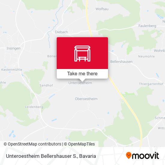 Unteroestheim Bellershauser S. map