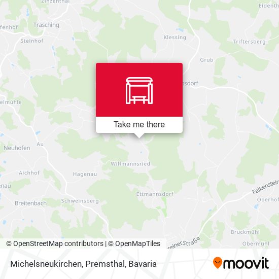 Michelsneukirchen, Premsthal map