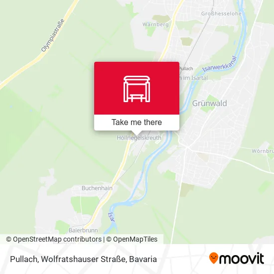 Карта Pullach, Wolfratshauser Straße