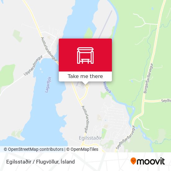 Mapa Egilsstaðir / Flugvöllur