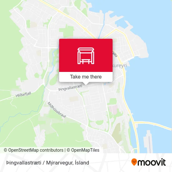 Þingvallastræti / Mýrarvegur map