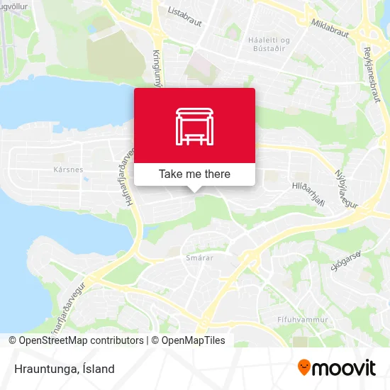 Hrauntunga map