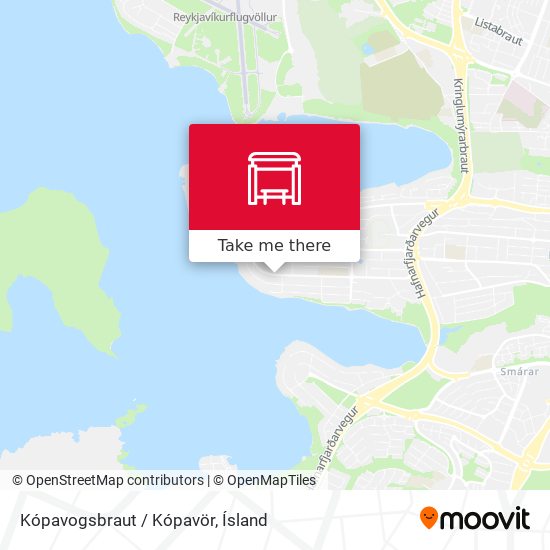 Mapa Kópavogsbraut / Kópavör