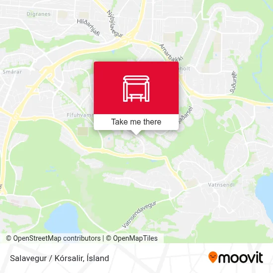 Salavegur / Kórsalir map