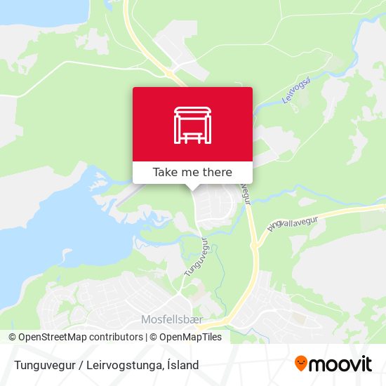 Tunguvegur / Leirvogstunga map