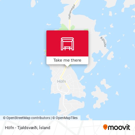Höfn - Tjaldsvæði map