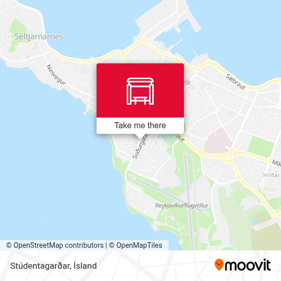 Stúdentagarðar map
