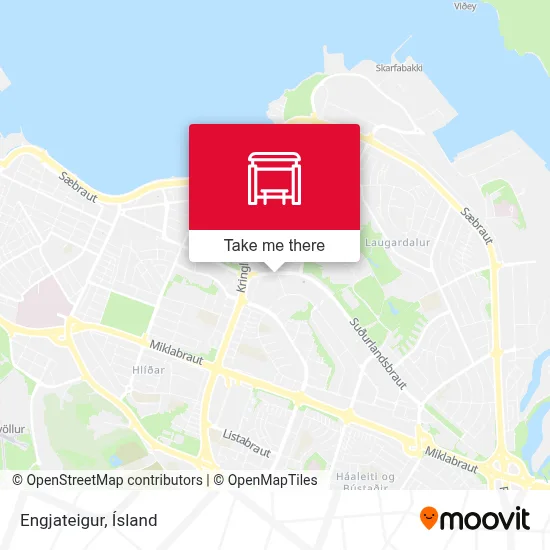Engjateigur map