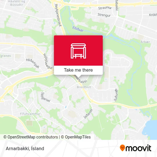 Arnarbakki map