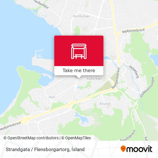 Mapa Strandgata / Flensborgartorg
