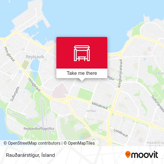 Rauðarárstígur map