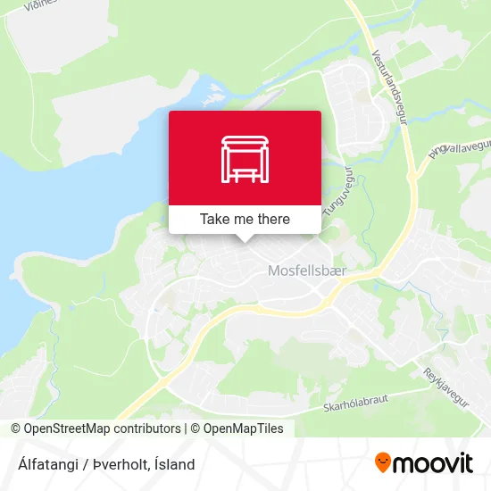 Álfatangi / Þverholt map