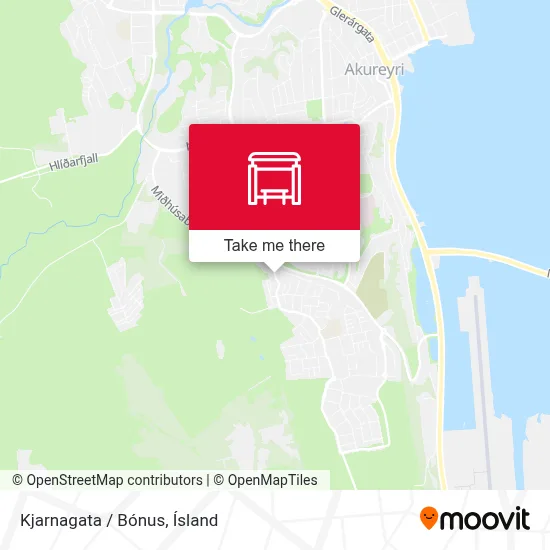 Kjarnagata / Bónus map