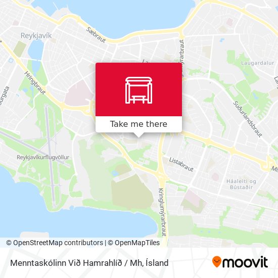 Menntaskólinn Við Hamrahlíð / Mh map