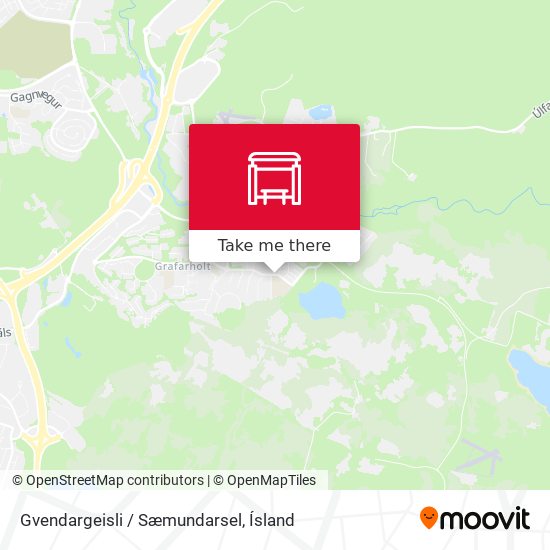 Gvendargeisli / Sæmundarsel map