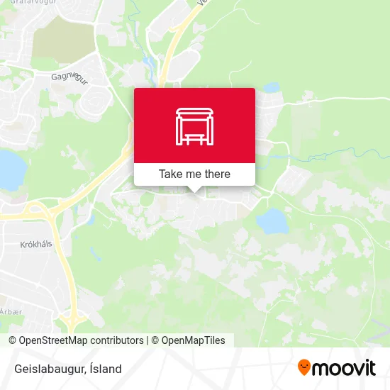 Geislabaugur map