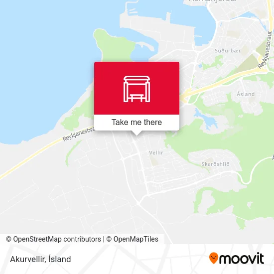 Akurvellir map