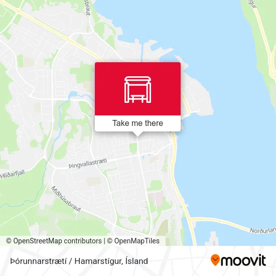 Þórunnarstrætí / Hamarstígur map