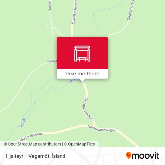 Hjalteyri - Vegamót map