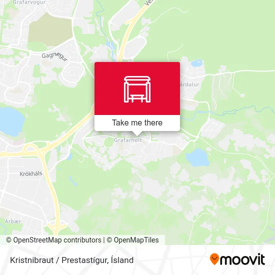 Kristnibraut / Prestastígur map