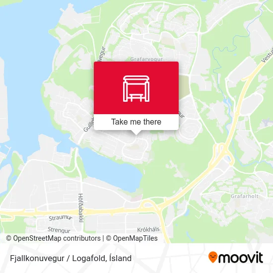 Fjallkonuvegur / Logafold map