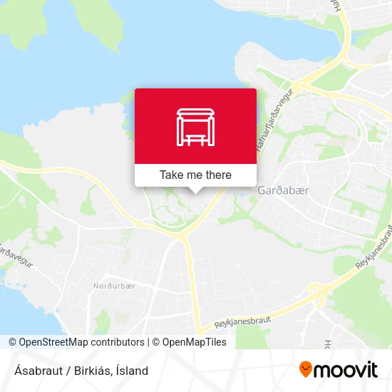 Ásabraut / Birkiás map