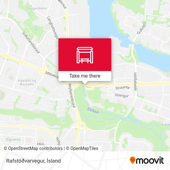 Rafstöðvarvegur map