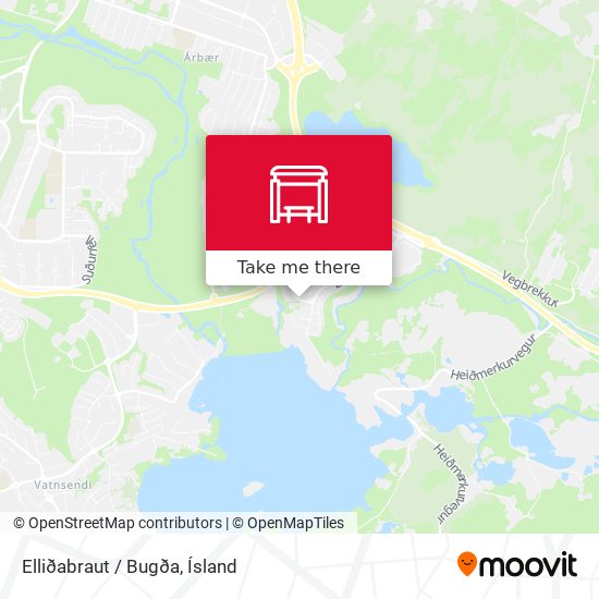 Mapa Elliðabraut / Bugða