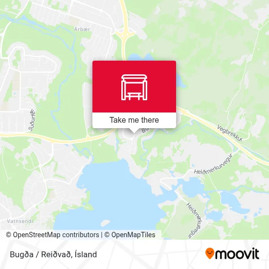 Bugða / Reiðvað map