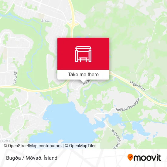 Bugða / Móvað map