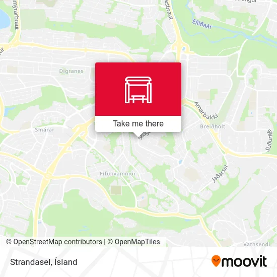 Strandasel map