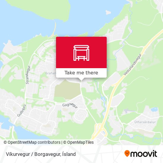 Mapa Víkurvegur / Borgavegur