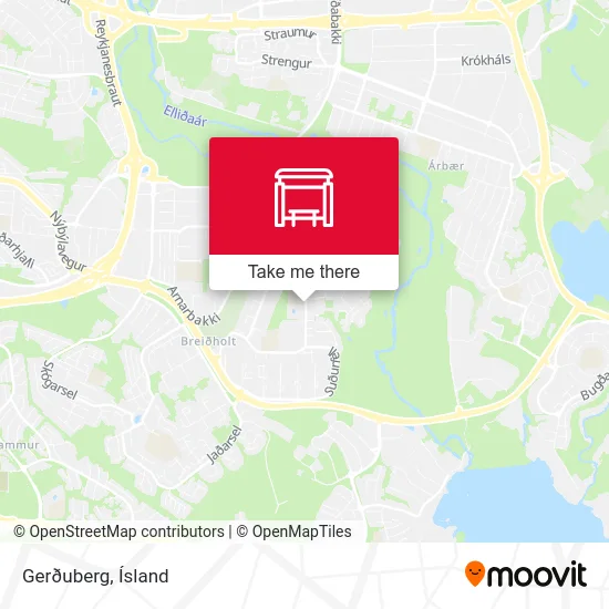 Gerðuberg map