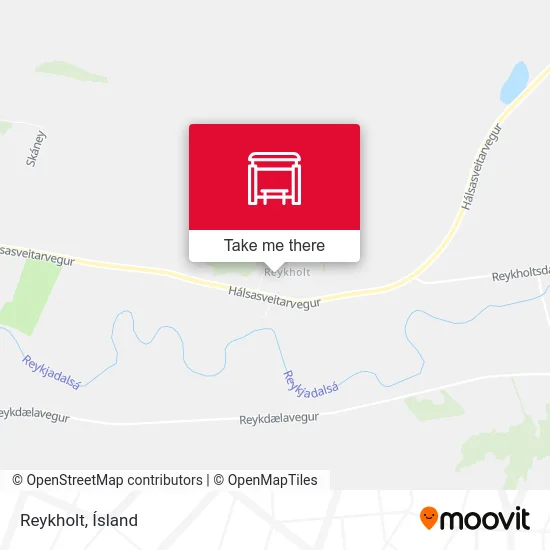 Reykholt map