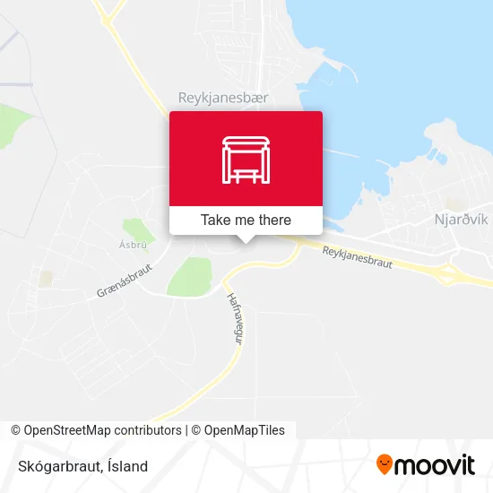 Skógarbraut map