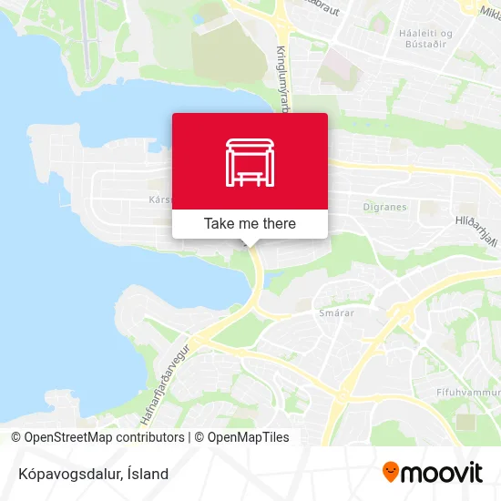 Kópavogsdalur map