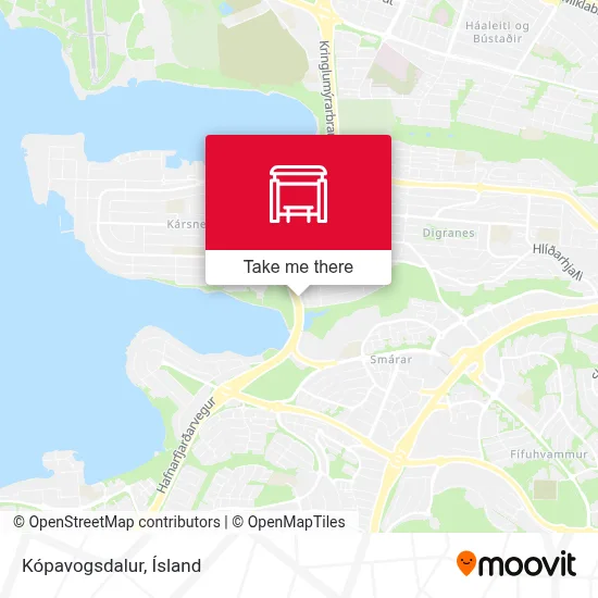 Kópavogsdalur map