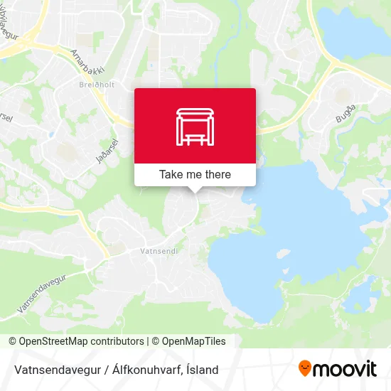 Vatnsendavegur / Álfkonuhvarf map