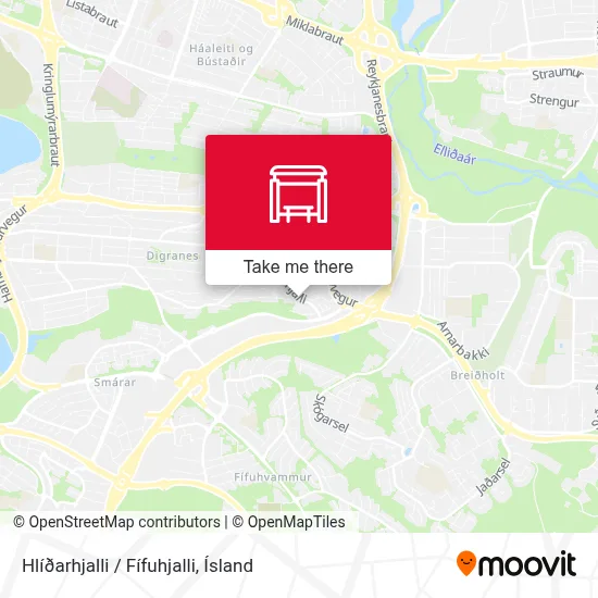 Hlíðarhjalli / Fífuhjalli map